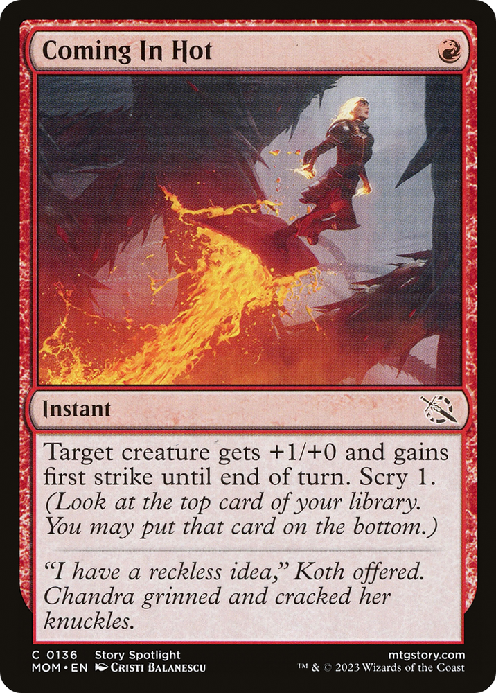 Coming In Hot [March of the Machine] Magic: The Gathering