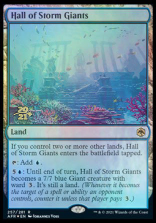 Hall of Storm Giants [Dungeons & Dragons: Adventures in the Forgotten Realms Prerelease Promos] Magic: The Gathering