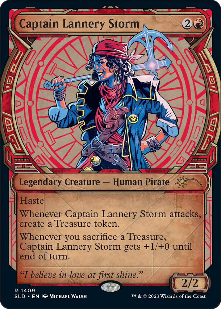 Captain Lannery Storm (Rainbow Foil) [Secret Lair Drop Series] Magic: The Gathering