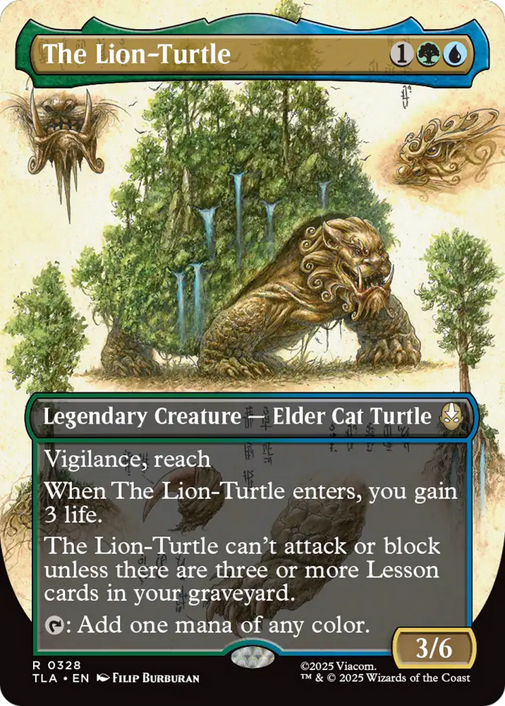 The Lion-Turtle (Borderless) [Avatar: The Last Airbender] Magic: The Gathering