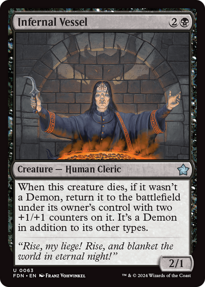 Infernal Vessel [Foundations] Magic: The Gathering