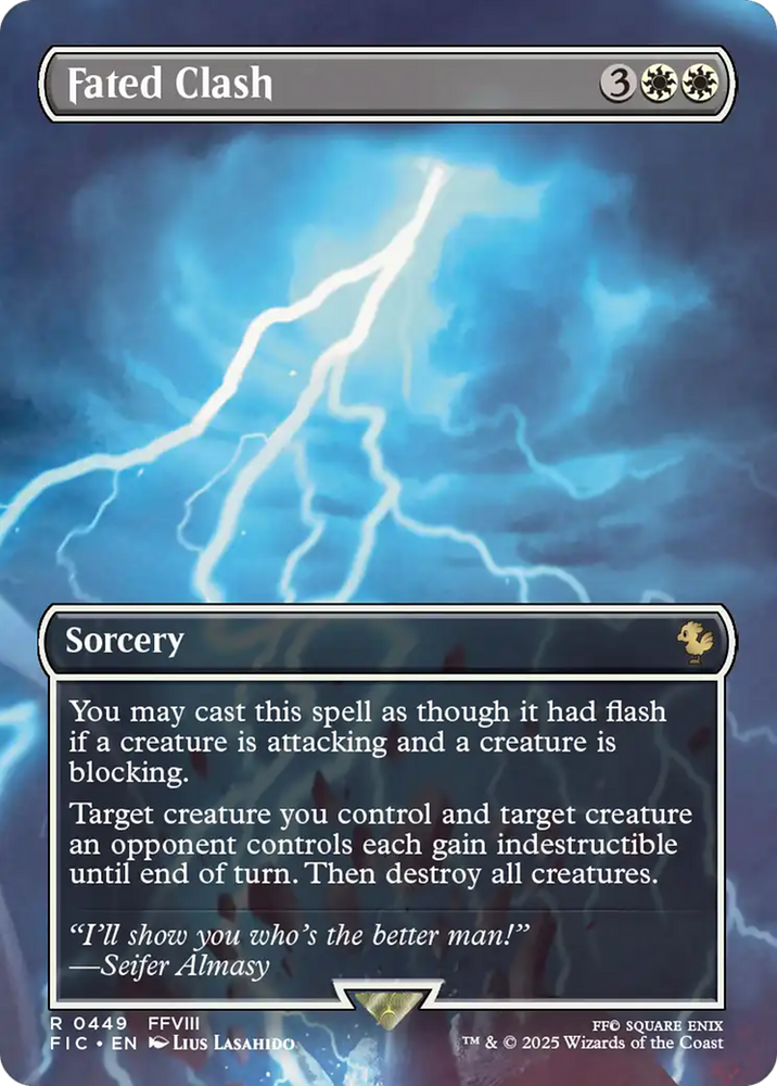 Fated Clash (Borderless) [FINAL FANTASY Commander] Magic: The Gathering
