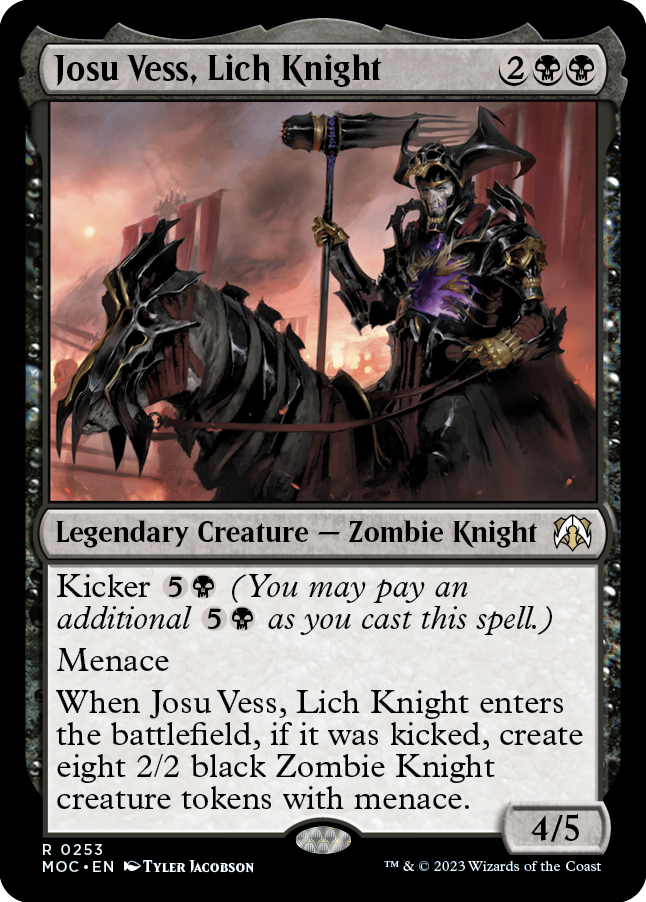 Josu Vess, Lich Knight [March of the Machine Commander] Magic: The Gathering