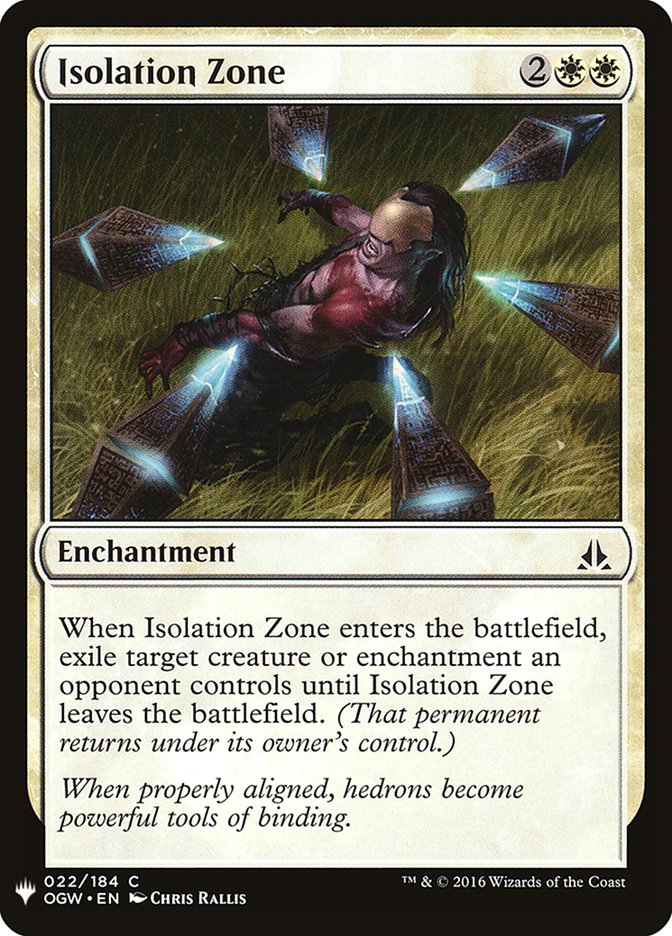 Isolation Zone [Mystery Booster] Magic: The Gathering
