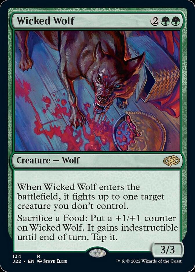 Wicked Wolf [Jumpstart 2022] Magic: The Gathering