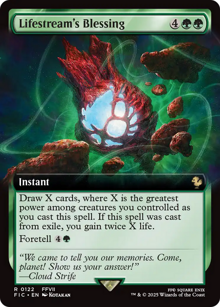 Lifestream's Blessing (Extended Art) [FINAL FANTASY Commander] Magic: The Gathering