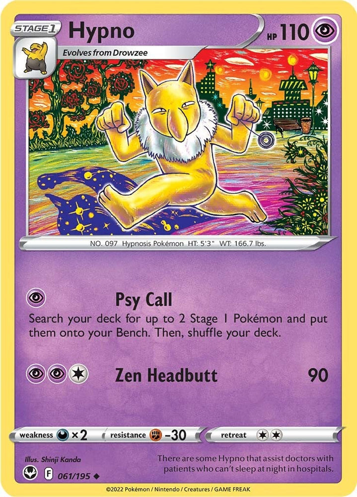 Hypno (061/195) [Sword & Shield: Silver Tempest] Pokémon