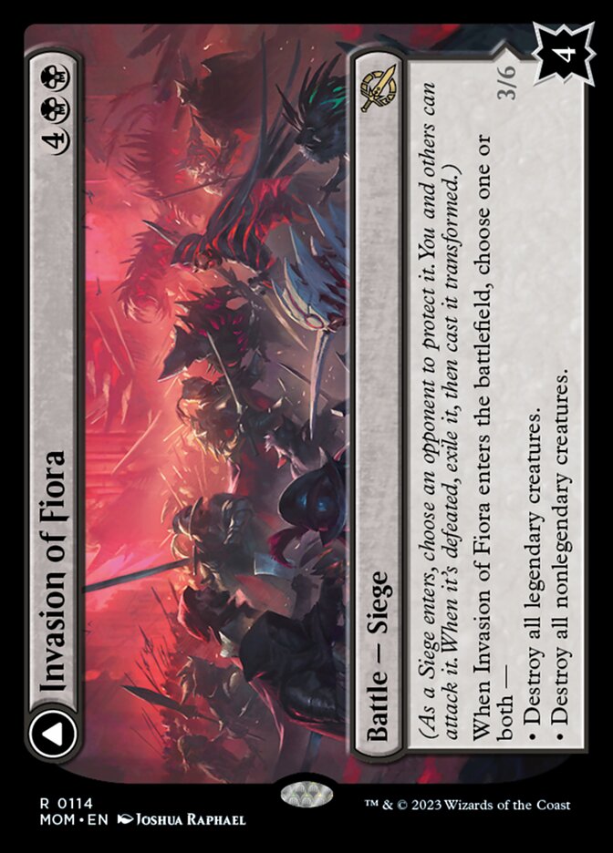 Invasion of Fiora // Marchesa, Resolute Monarch [March of the Machine] Magic: The Gathering