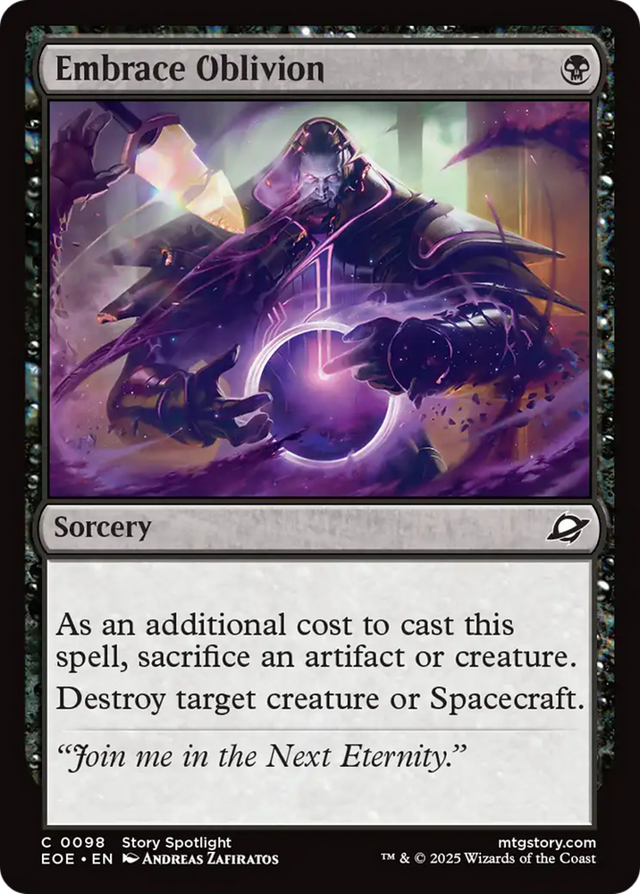 Embrace Oblivion [Edge of Eternities] Magic: The Gathering