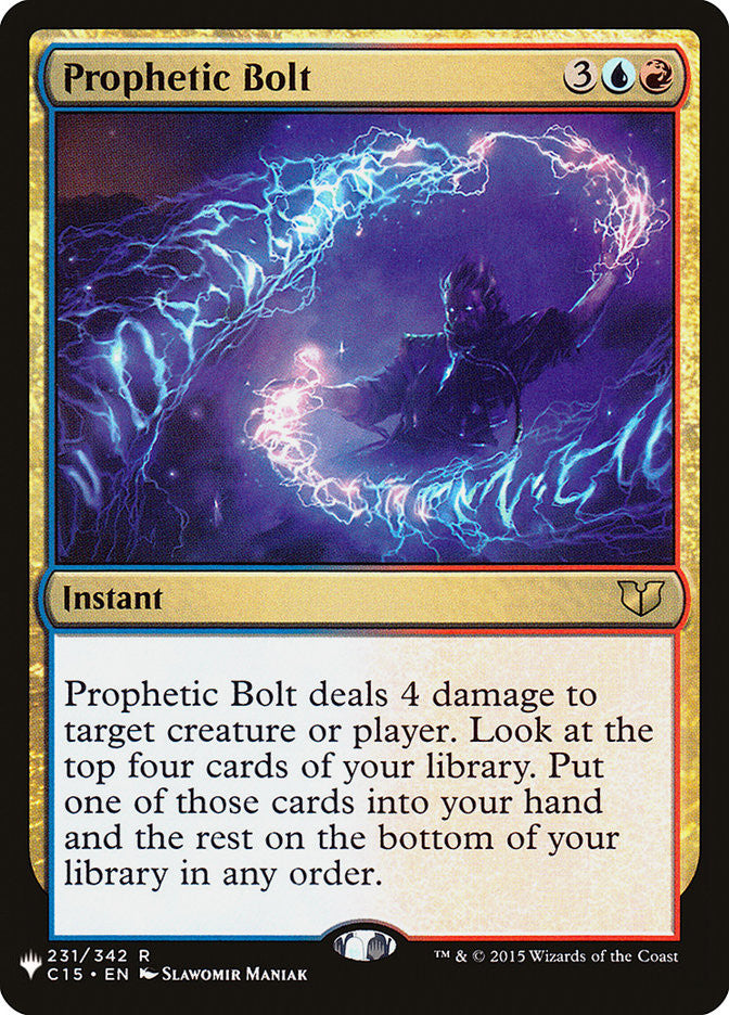 Prophetic Bolt [The List] Magic: The Gathering