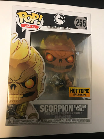 Funko Pop! Games Mortal Kombat X Scorpion #255 (Flaming Skull) FUNKO