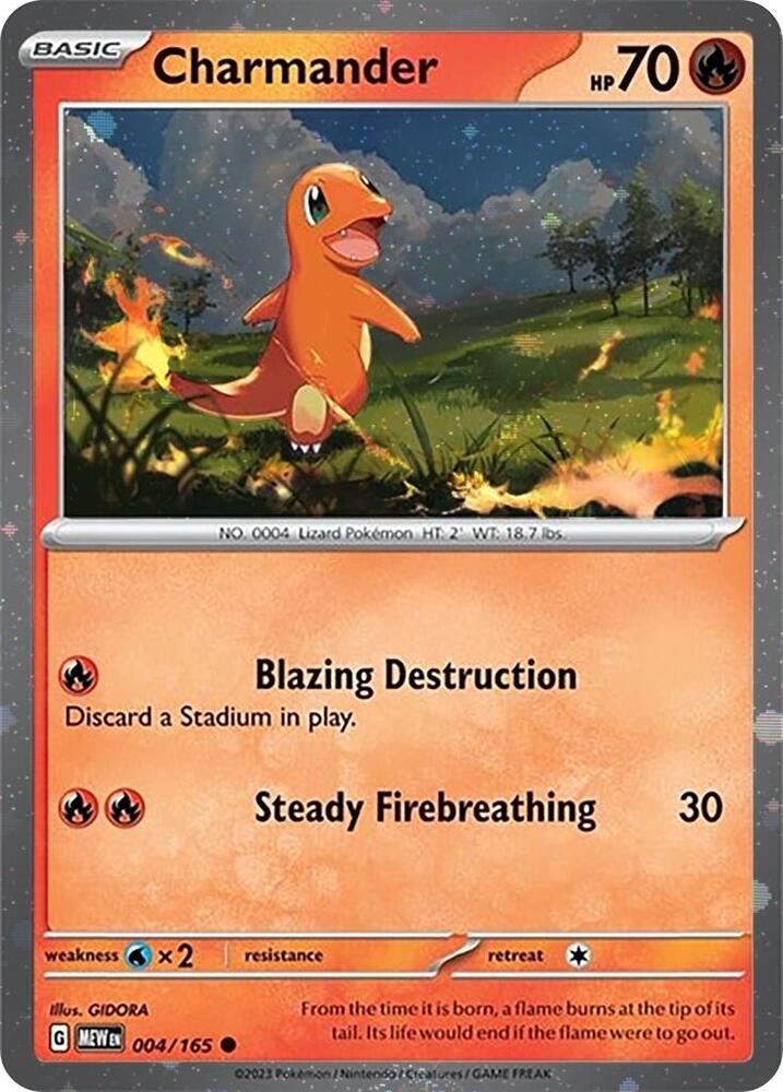 Charmander (004) (Cosmos Holo) [Scarlet & Violet: Black Star Promos] Pokémon