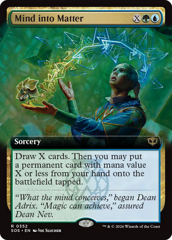 Mind into Matter (Extended Art) [Secrets of Strixhaven] Magic: The Gathering