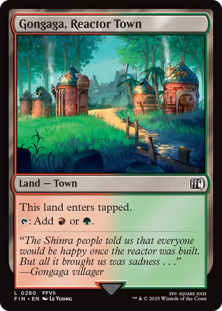 Gongaga, Reactor Town [FINAL FANTASY] Magic: The Gathering