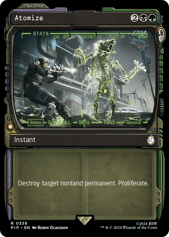 Atomize (Showcase) [Fallout] Magic: The Gathering