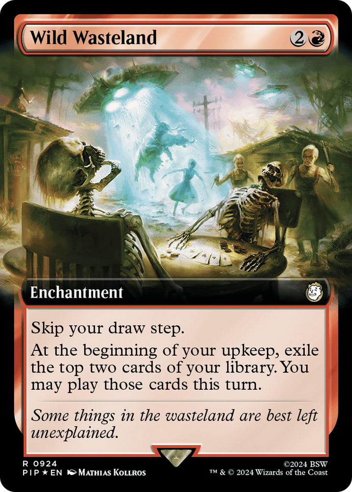 Wild Wasteland (Extended Art) (Surge Foil) [Fallout] Magic: The Gathering