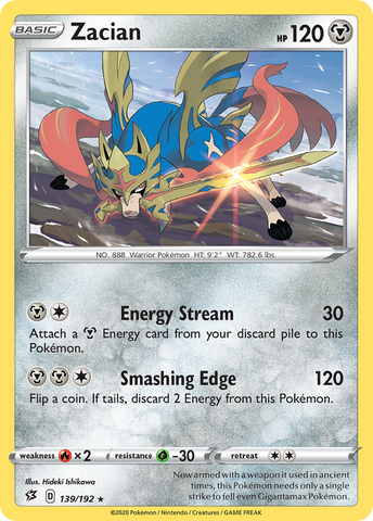 Zacian (139/192) [Sword & Shield: Rebel Clash] Pokémon