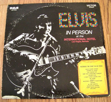 Elvis In Person At The International Hotel (Las Vegas, Nevada) VINYL