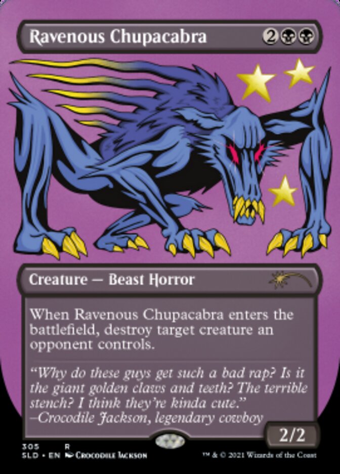 Ravenous Chupacabra (Borderless) [Secret Lair Drop Series] Magic: The Gathering