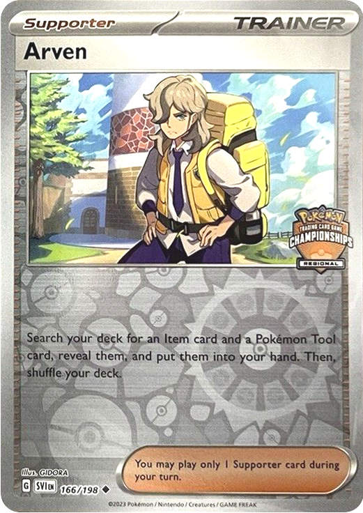 Arven (166/198) (Regional Championships) [League & Championship Cards] Pokémon