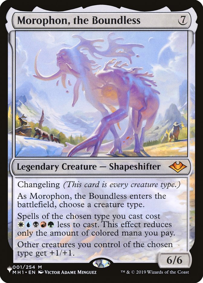 Morophon, the Boundless [The List] Magic: The Gathering