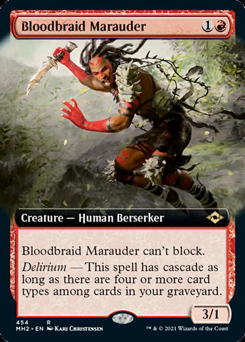 Bloodbraid Marauder (Extended Art) [Modern Horizons 2] Magic: The Gathering