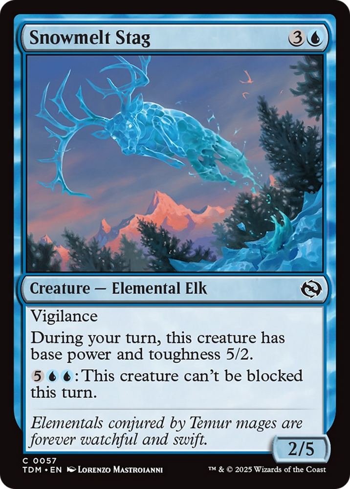 Snowmelt Stag [Tarkir: Dragonstorm] Magic: The Gathering