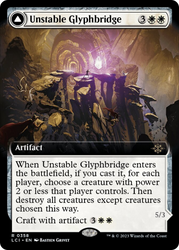 Unstable Glyphbridge // Sandswirl Wanderglyph (Extended Art) [The Lost Caverns of Ixalan] Magic: The Gathering
