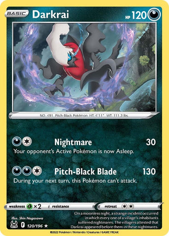 Darkrai (120/196) [Sword & Shield: Lost Origin] Pokémon