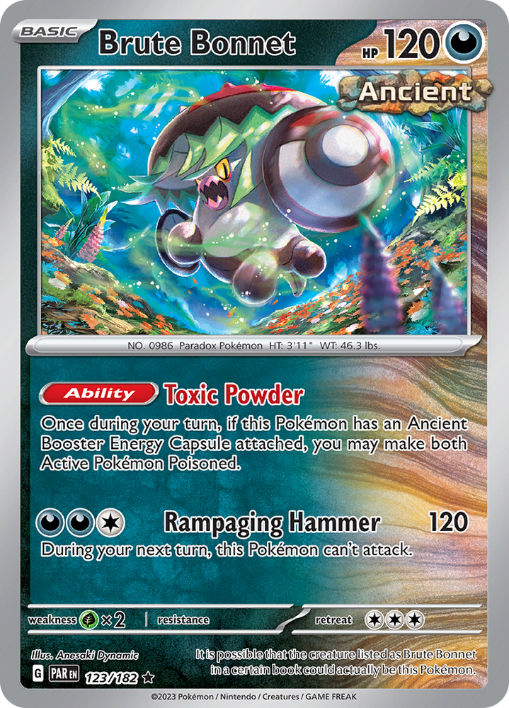 Brute Bonnet (123/182) [Scarlet & Violet: Paradox Rift] Pokémon