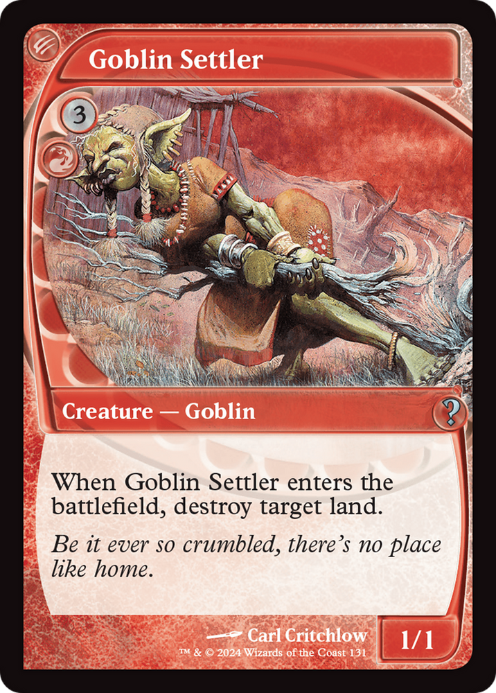 Goblin Settler (Future Sight) [Mystery Booster 2] Magic: The Gathering