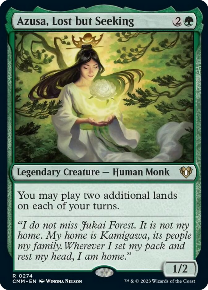 Azusa, Lost but Seeking [Commander Masters] Magic: The Gathering