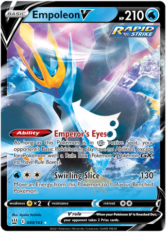 Empoleon V (040/163) [Sword & Shield: Battle Styles] Pokémon