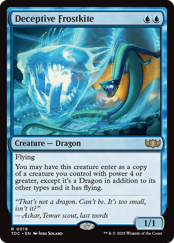 Deceptive Frostkite [Tarkir: Dragonstorm Commander] Magic: The Gathering