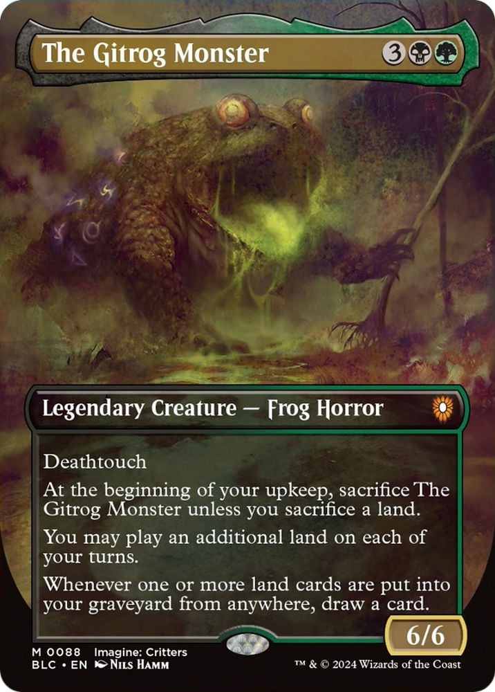 The Gitrog Monster (Borderless) [Bloomburrow Commander] Magic: The Gathering