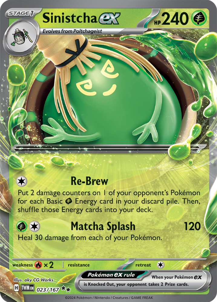 Sinistcha ex (023/167) [Scarlet & Violet: Twilight Masquerade] Pokémon