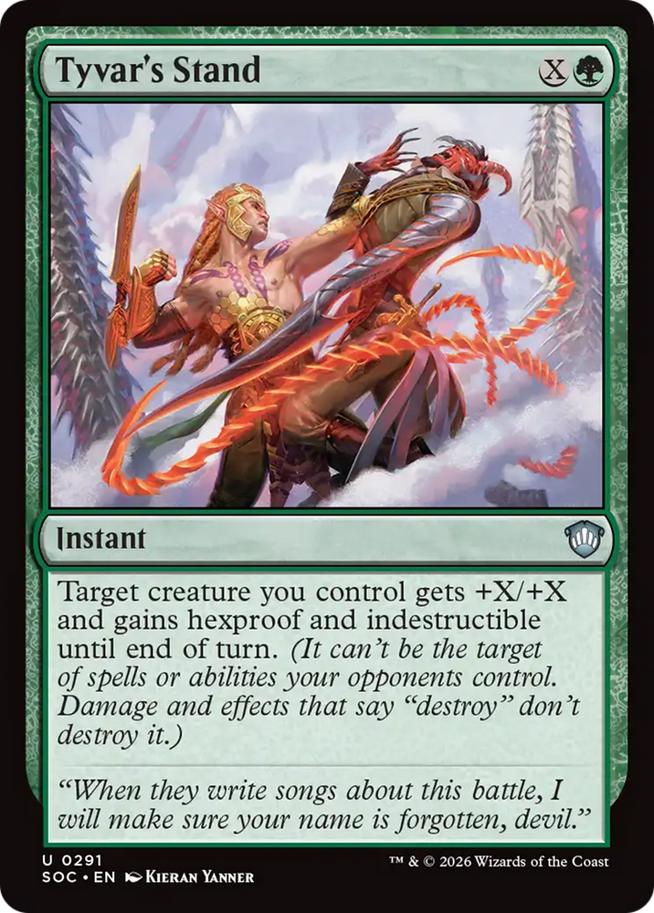 Tyvar's Stand [Secrets of Strixhaven Commander] Magic: The Gathering
