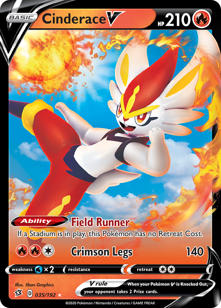 Cinderace V (035/192) [Sword & Shield: Rebel Clash] Pokémon