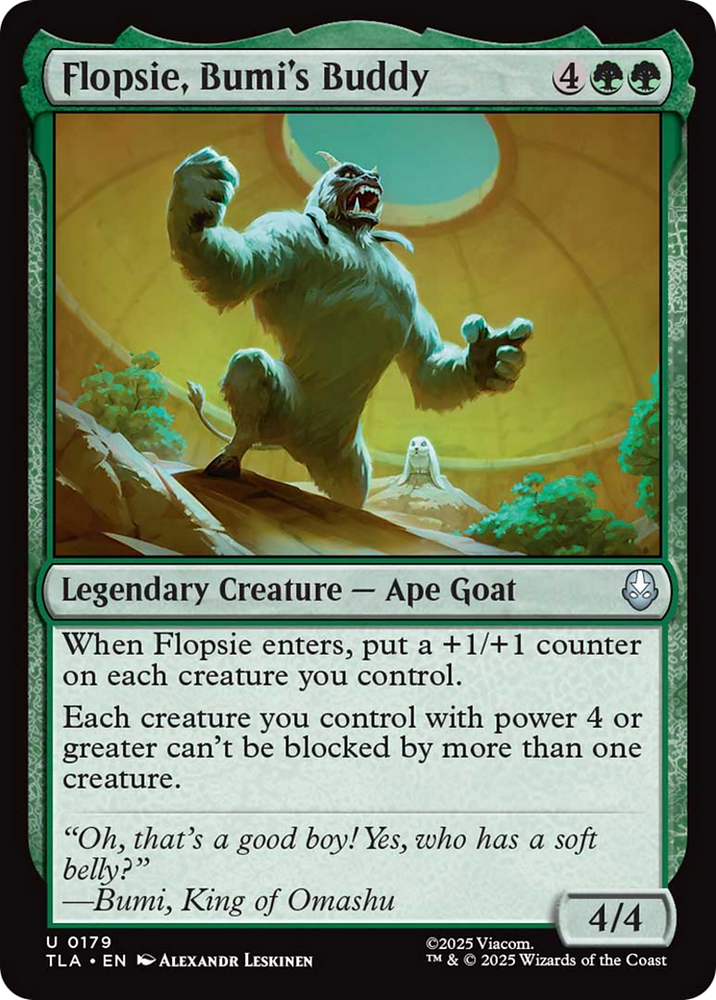 Flopsie, Bumi's Buddy [Avatar: The Last Airbender] Magic: The Gathering