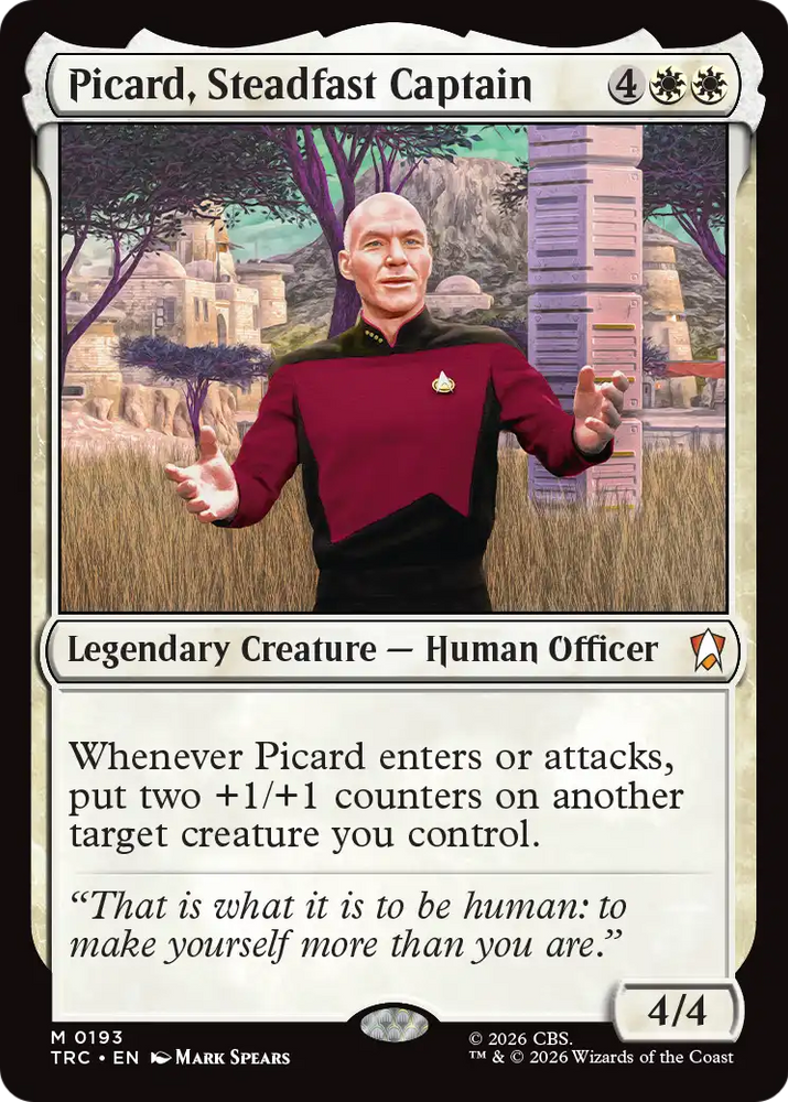 Picard, Steadfast Captain [Star Trek Commander] Magic: The Gathering