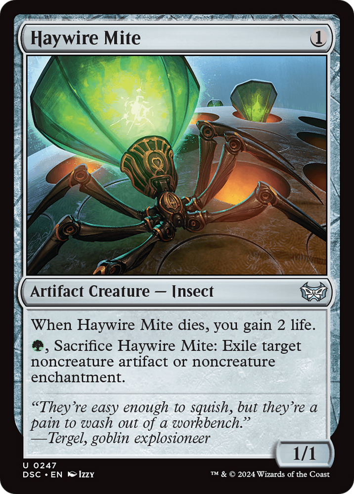 Haywire Mite [Duskmourn: House of Horror Commander] Magic: The Gathering
