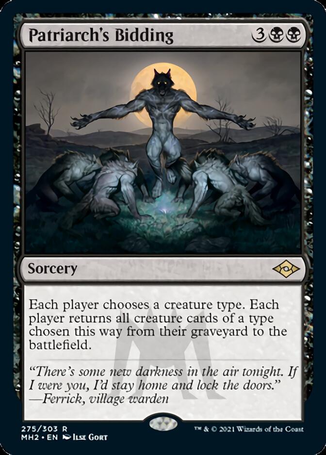 Patriarch's Bidding [Modern Horizons 2] Magic: The Gathering