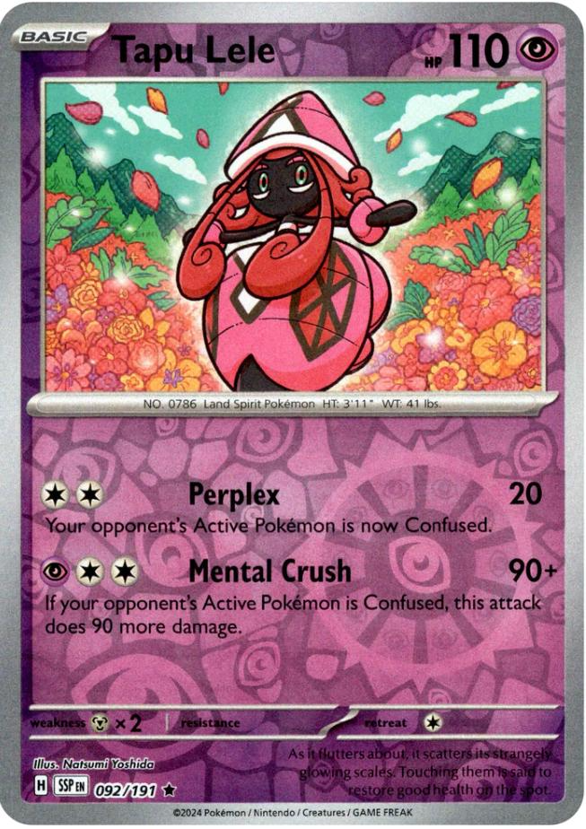 Tapu Lele (092/191) [Scarlet & Violet: Surging Sparks] Pokémon