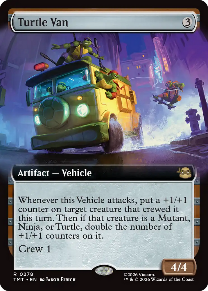 Turtle Van (Extended Art) [Teenage Mutant Ninja Turtles] Magic: The Gathering
