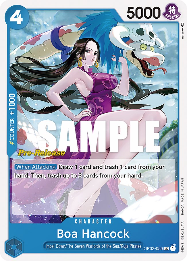 Boa Hancock [Paramount War Pre-Release Cards] Bandai
