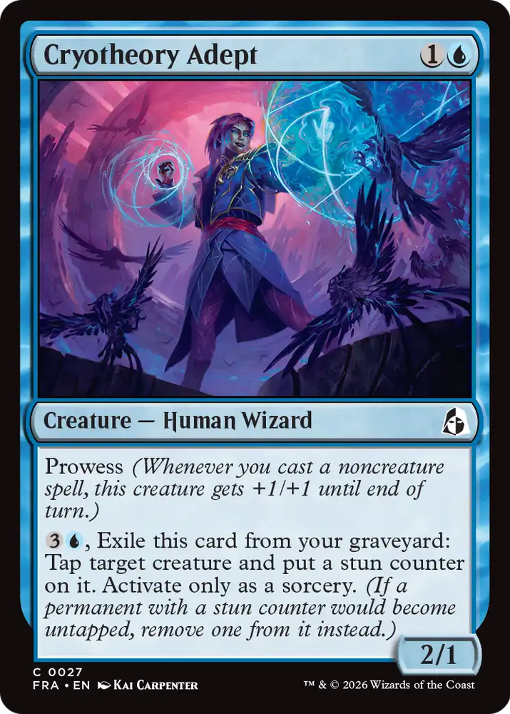 Cryotheory Adept [Reality Fracture] Magic: The Gathering