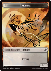 Inkling (0006) // Spirit (0010) Double-Sided Token [Secrets of Strixhaven Tokens] Magic: The Gathering