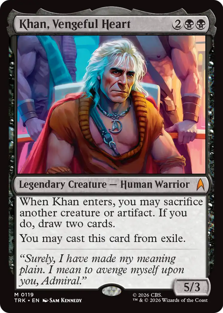 Khan, Vengeful Heart [Star Trek] Magic: The Gathering