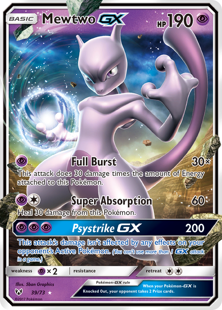 Mewtwo GX (39/73) [Sun & Moon: Shining Legends] Pokémon