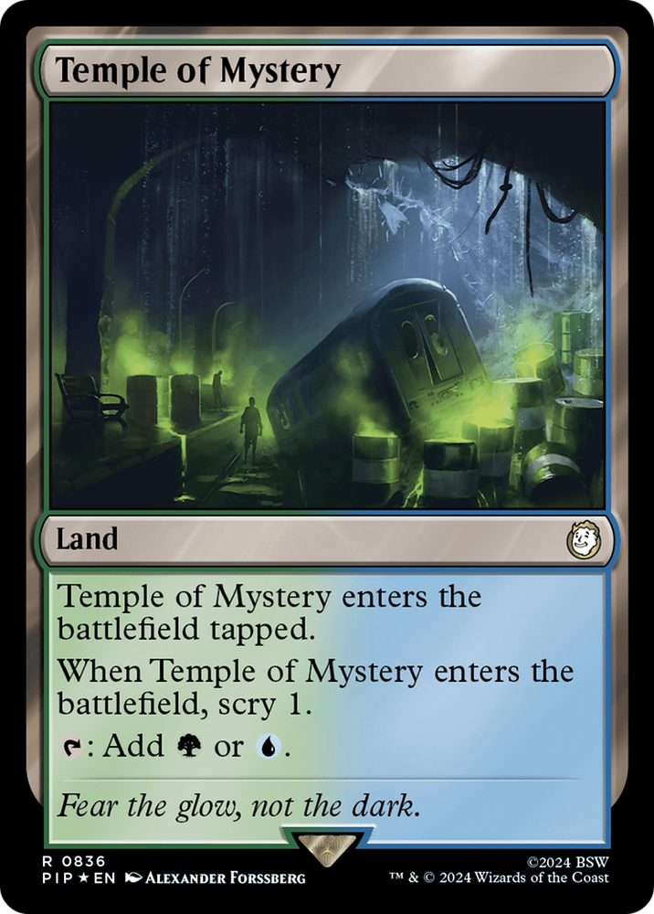 Temple of Mystery (Surge Foil) [Fallout] Magic: The Gathering